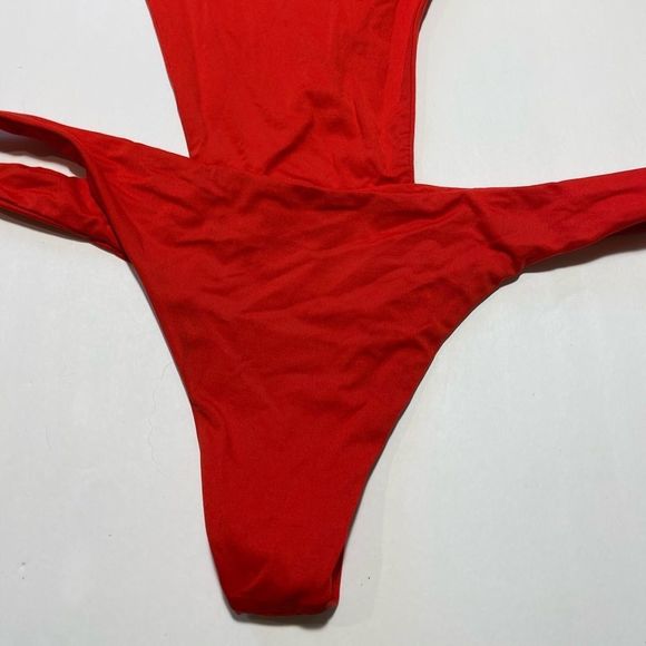Frankie's Bikinis One Piece Bathing Suit Red - Picture 5 of 7
